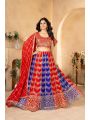 MultiColor Georgette Lehenga Choli Set