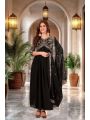 Traditional Ethnic Festive Black Georgette Anarkali Suit