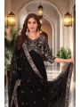 Traditional Ethnic Festive Black Georgette Anarkali Suit
