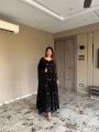 Traditional Festive Ethnic Black  Faux Georgette Anarkali Suit