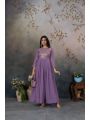 Authentic Festive Ethnic Lilac Georgette Gown Anarkali Suit
