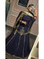 Majestic Embroidered Crepe Silk Lehanga Set