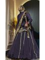 Majestic Embroidered Crepe Silk Lehanga Set