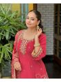 Authentic Elegant Festive Deep Rose Pink Sharara Suit