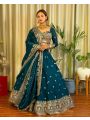 Deep Teal Jimi Choo Lehanga Choli Set
