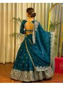 Deep Teal Jimi Choo Lehanga Choli Set