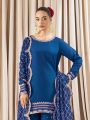Ethnic Festive Elegant Royal Blue Georgette Sharara Suit