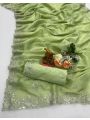 Authentic Soft Gold Crush Saree