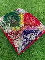  Multicolor Bandhej Georgette Saree