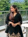 Authentic Elegant Ethnic Black Georgette Sharara Plazo Suit