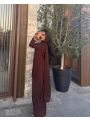 Authentic Ethnic Elegant Mocha Brown Georgette Farshi Suit