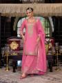 Authentic Elegant Ethnic Rose Pink Shimmer Plazo Suit