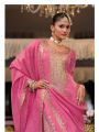 Authentic Elegant Ethnic Rose Pink Shimmer Plazo Suit