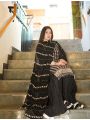 Elegant Ethnic Traditional Black Georgette Sharara Suit