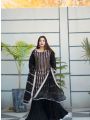 Elegant Ethnic Traditional Black Georgette Sharara Suit