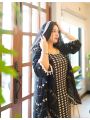 Elegant Ethnic Traditional Black Georgette Sharara Suit