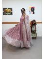 Authentic Elegant Ethnic Dusty Mauve Georgette Anarkali Suit