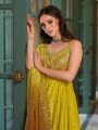Authentic Ethnic Mustard Yellow Silk Anarkali Gown Set