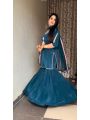 Authentic Ethnic Elegant Rama Crepe Sharara Plazo Suit