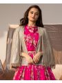 Elegant Floral Printed Lehanga Set