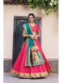 Traditional Jacquard Silk Lehanga Set