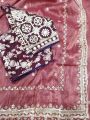 Premium Candy Crush Tissue Saree