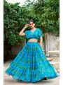 Floral Bloom Chiffon Lehanga Set with Pearl Touch