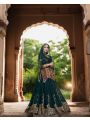 Regal Natural Crepe Silk Lehanga Set