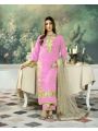 Elegant Ethnic Traditional Baby Pink Straight Suit