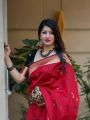 Majestic Red Soft Lichi Silk Saree