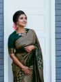 Authentic Soft Lichi Silk Saree with Antique Zari Weaving
