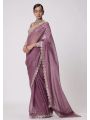 Mirror Magic Mauve Saree Set