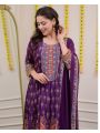 Elegant Traditional Chinnon Festive Anarkali Suit