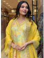Radiant Yellow Maslin Silk Salwar Suit 