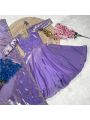 Elegant Traditional  Lavender Kids Gown Set