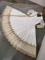 Authentic Ethnic Off White Embroidered Anarkali Gown Suit 