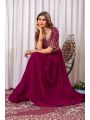 Ethnic Traditional Rani Pink Anarkali Gown Suit