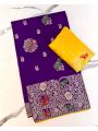 Ethnic Elegant Traditional Purple Pure Dola Silk
