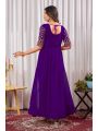 Elegant Ethnic Purple Anarkali Gown Suit
