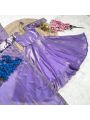 Elegant Traditional  Lavender Kids Gown Set