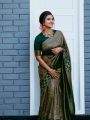 Authentic Soft Lichi Silk Saree with Antique Zari Weaving