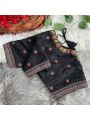 Black Embroidery Work Blouse