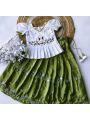 Heavy chinon zari work with flowers design border lehenga