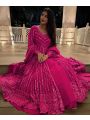 Authentic Pink Faux Georgette Lehanga 