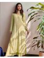Ethnic Traditional  Festive Mint Green Chikankari Long Salwar Kurti Plazo Suit
