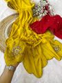 Soft Blooming Faux Georgette Saree