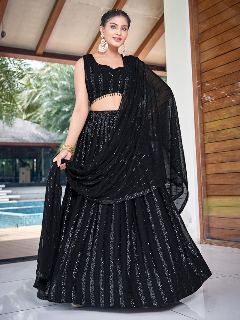 Traditional Elegant Ethnic Festive Georgette Lehanga Suit
