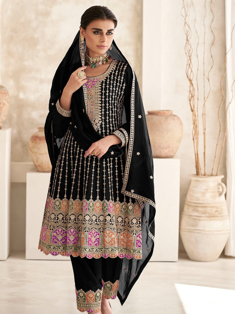 Designer Festive Heavy Chinnon Peplum Style 