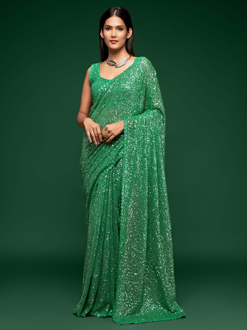 Authentic Ethnic Elegant Designer Georgette Saree