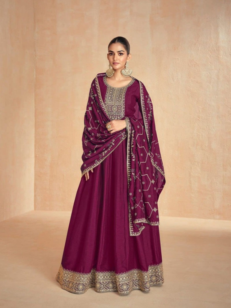 Heavy Traditional Premium Silk Anarkali Suit